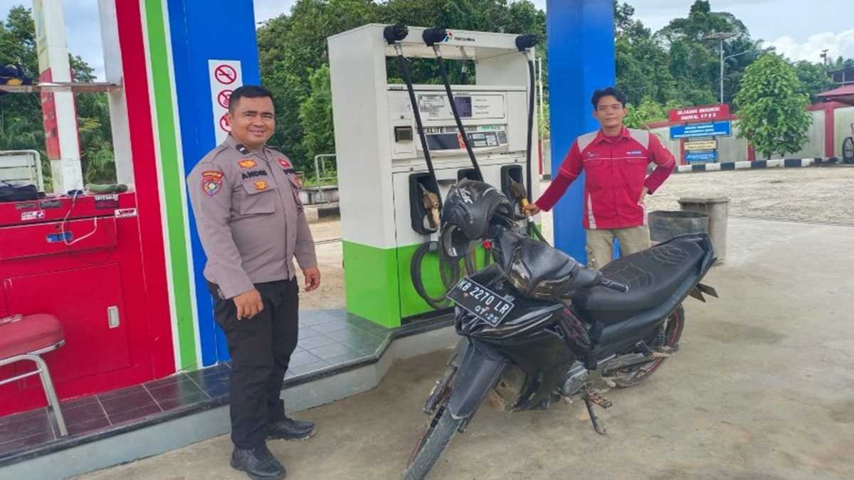 Polisi Perketat Patroli di SPBU Kuala Behe Landak Antisipasi Aksi Kriminal