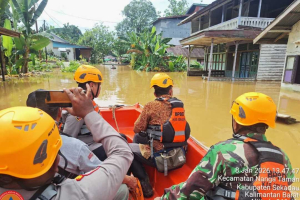 Sungai Sekadau Meluap, 11.583 Warga di Nanga Taman dan Nanga Mahap Terdampak Banjir