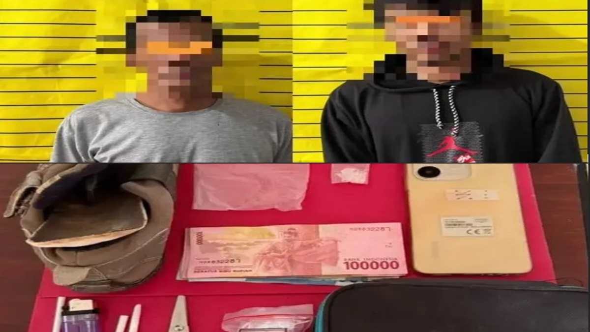 Polres Landak Tangkap Dua Terduga Pengedar Sabu di Ngabang, Barang Bukti 1,18 Gram Disita